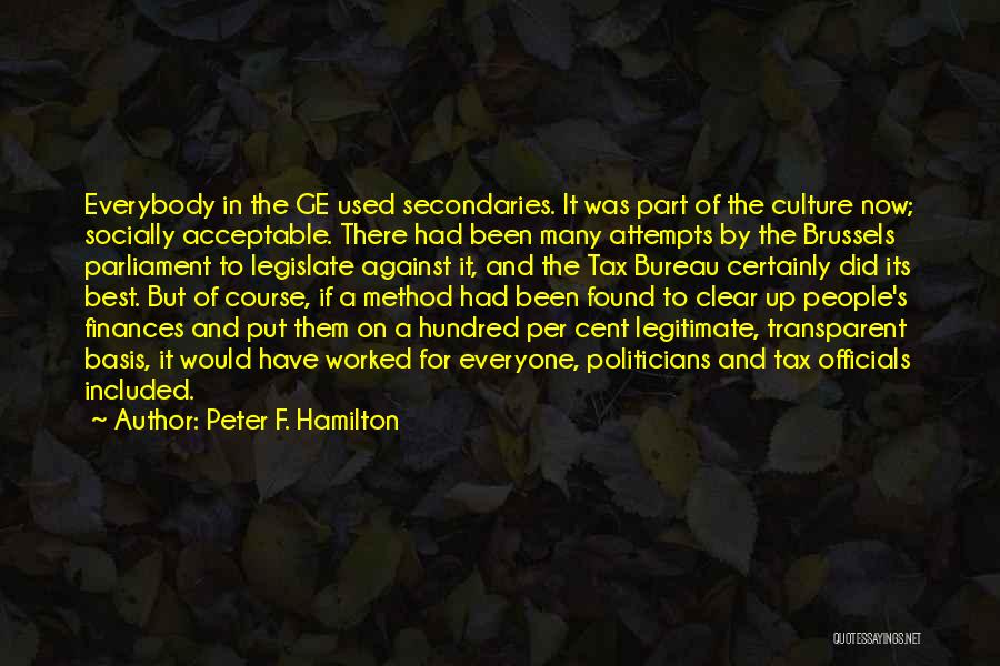 Socially Acceptable Quotes By Peter F. Hamilton