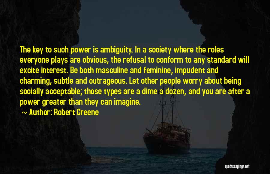 Socially Acceptable Quotes By Robert Greene