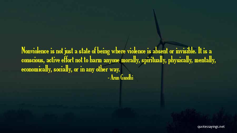 Socially Active Quotes By Arun Gandhi