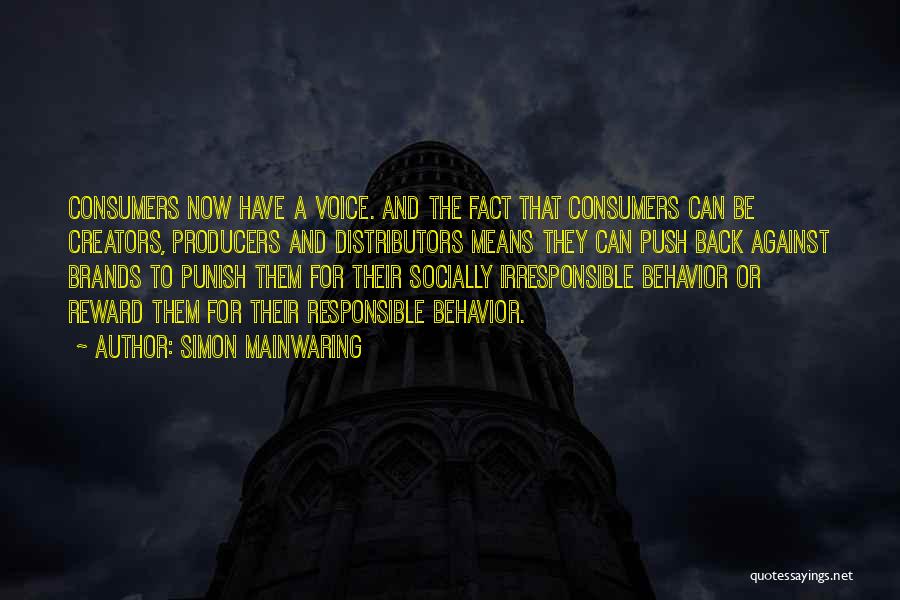 Socially Responsible Quotes By Simon Mainwaring