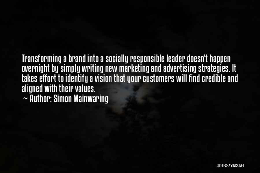 Socially Responsible Quotes By Simon Mainwaring