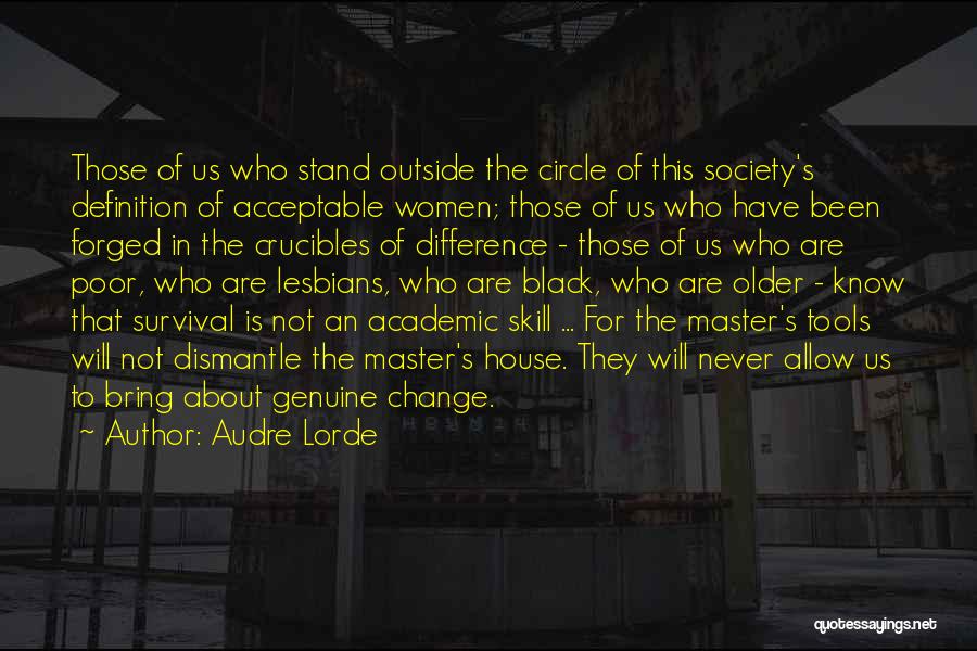 Society Acceptance Quotes By Audre Lorde