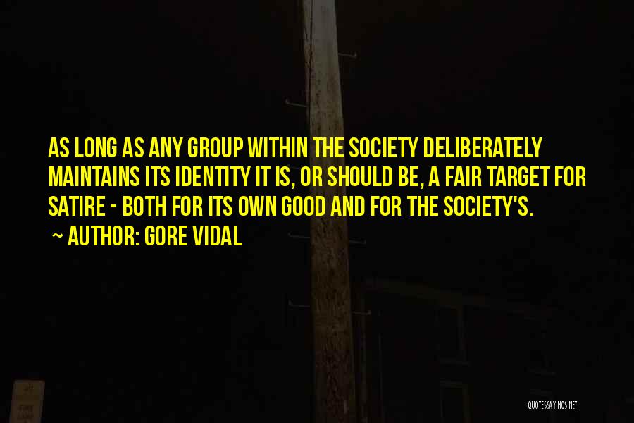 Society And Identity Quotes By Gore Vidal