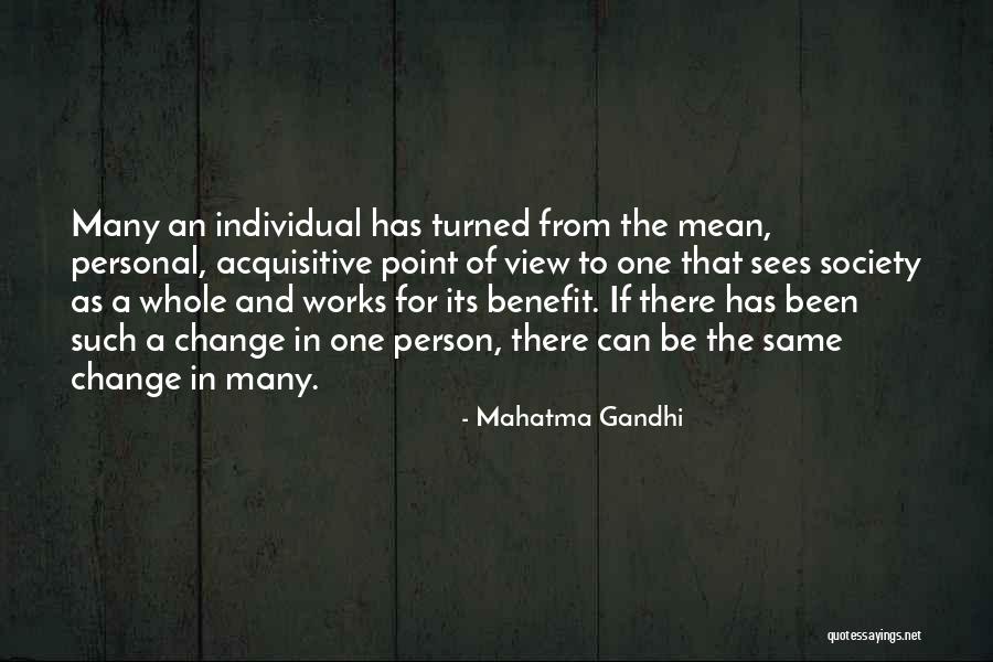 Society And Individual Quotes By Mahatma Gandhi