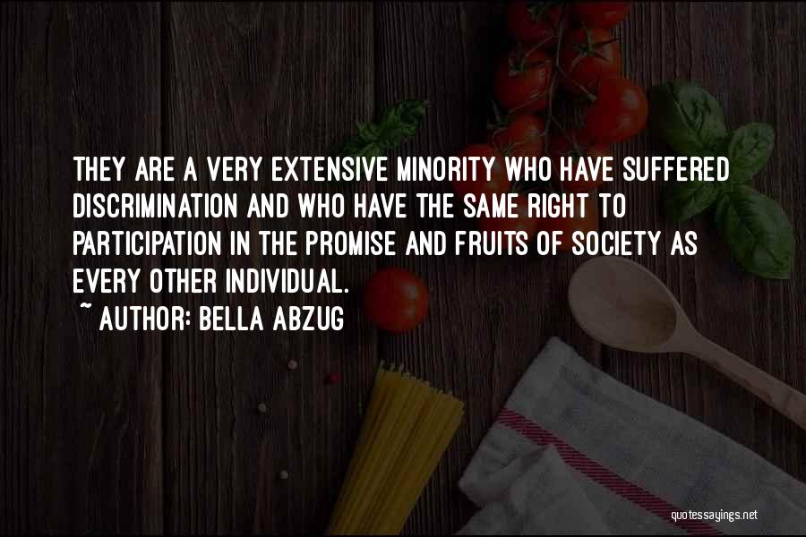 Society And The Individual Quotes By Bella Abzug