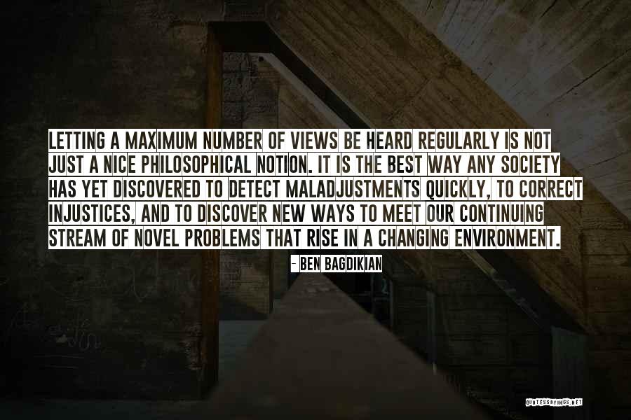 Society Changing Quotes By Ben Bagdikian Society Changing Quotes By Ben Bagdikian