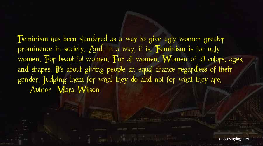 Society Judging Quotes By Mara Wilson