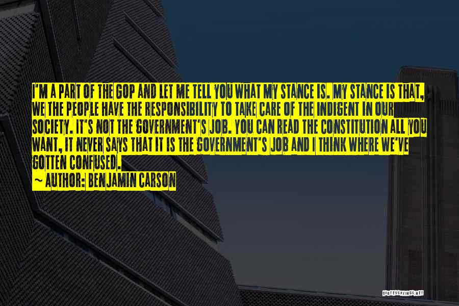Society Says Quotes By Benjamin Carson