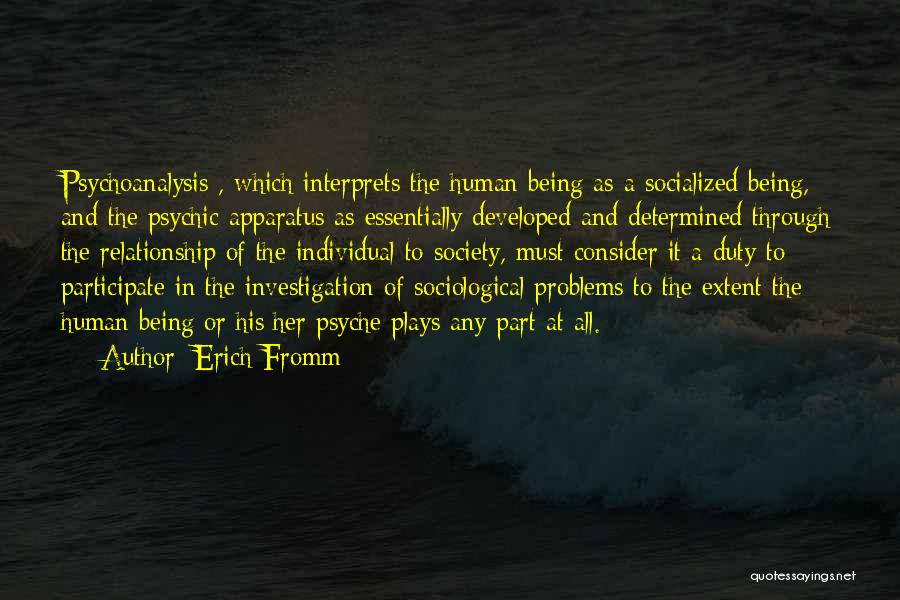 Sociological Quotes By Erich Fromm