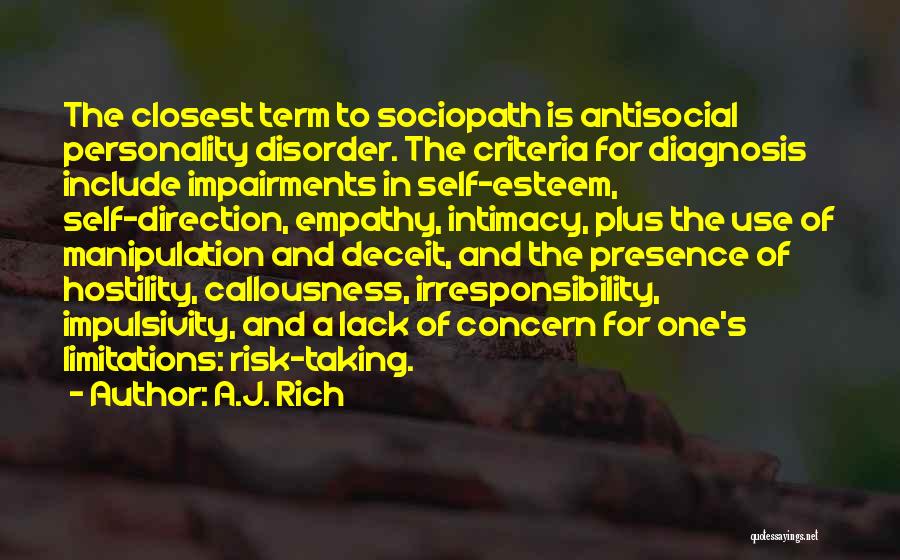 Sociopath Quotes By A.J. Rich