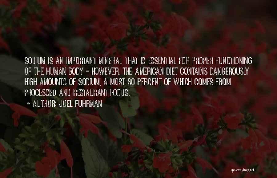 Sodium Quotes By Joel Fuhrman