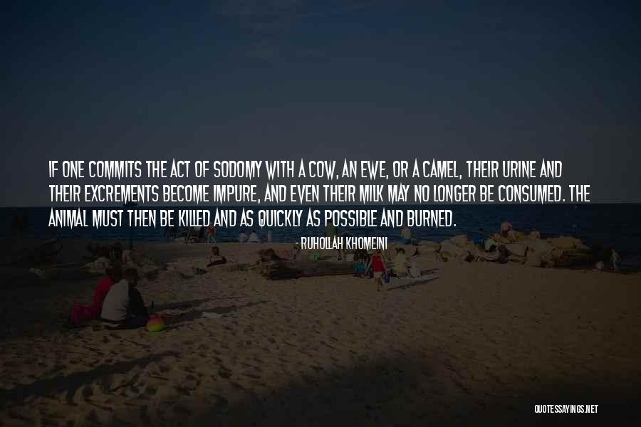 Sodomy Quotes By Ruhollah Khomeini Sodomy Quotes By Ruhollah Khomeini