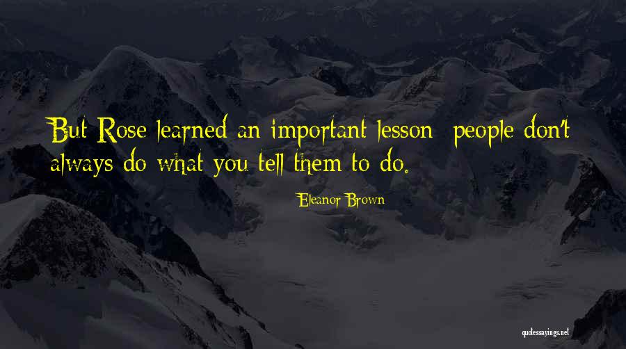 Soeren Le Quotes By Eleanor Brown Soeren Le Quotes By Eleanor Brown
