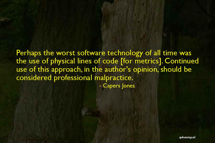 Software Metrics Quotes By Capers Jones