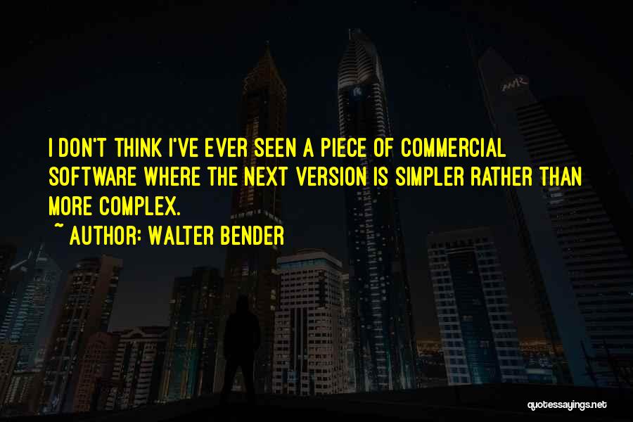 Software Version Quotes By Walter Bender