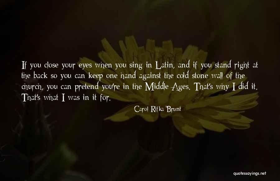 Sokolich Quotes By Carol Rifka Brunt Sokolich Quotes By Carol Rifka Brunt