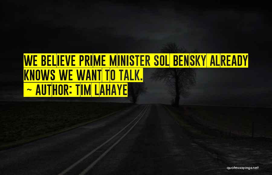 Sol Quotes By Tim LaHaye