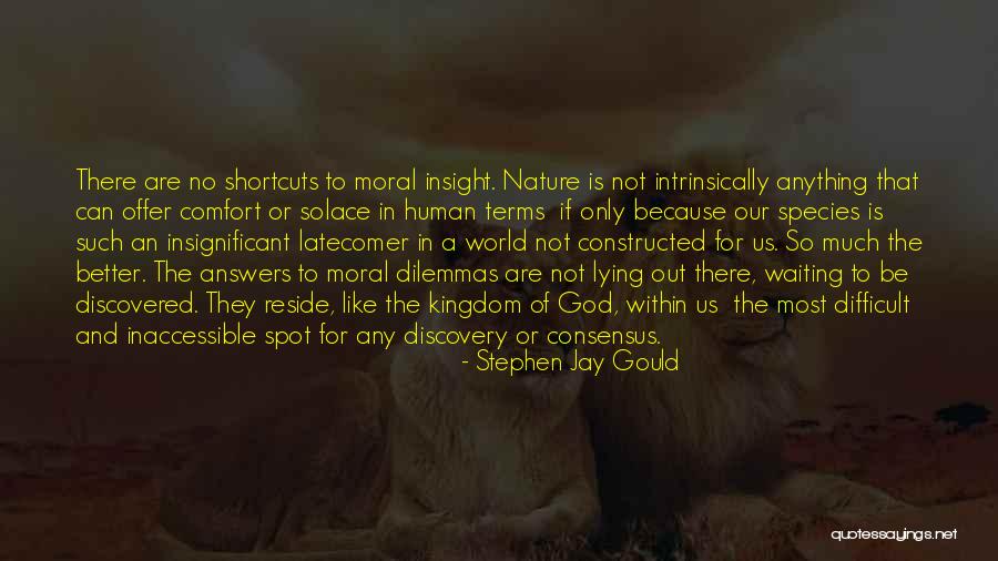 Solace Nature Quotes By Stephen Jay Gould