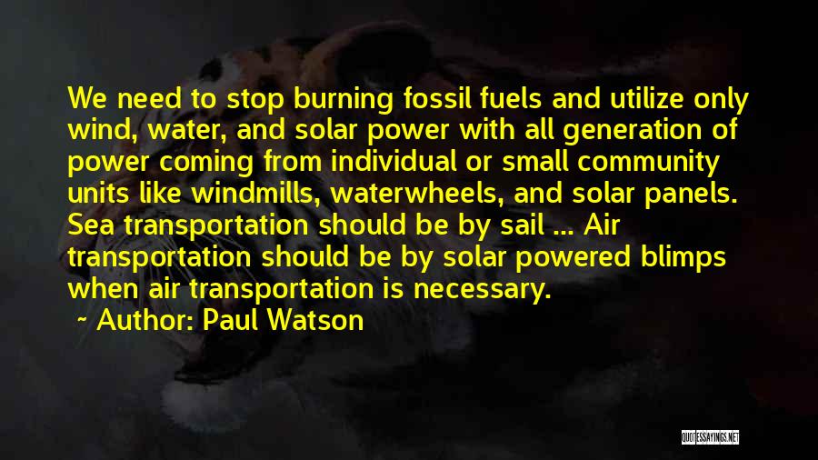 Solar Panels 3 Quotes By Paul Watson