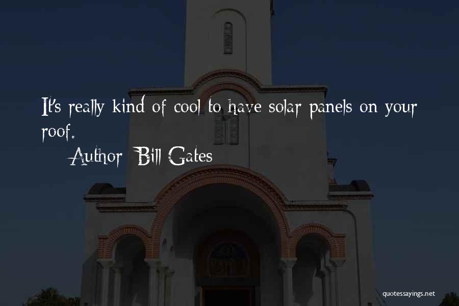 Solar Panels Quotes By Bill Gates