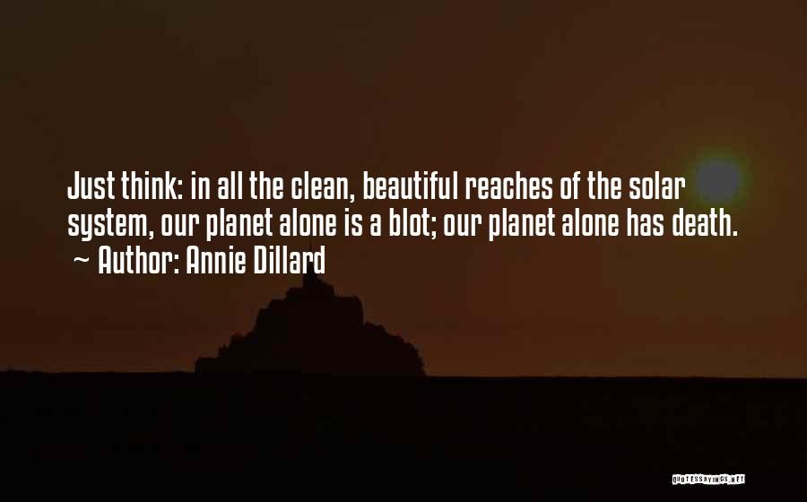 Solar System Quotes By Annie Dillard