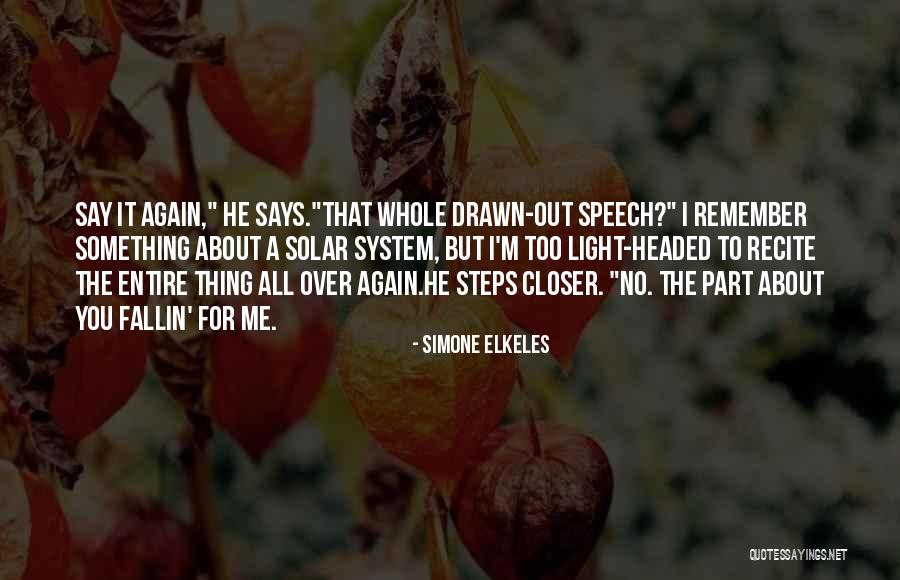 Solar System Quotes By Simone Elkeles Solar System Quotes By Simone Elkeles