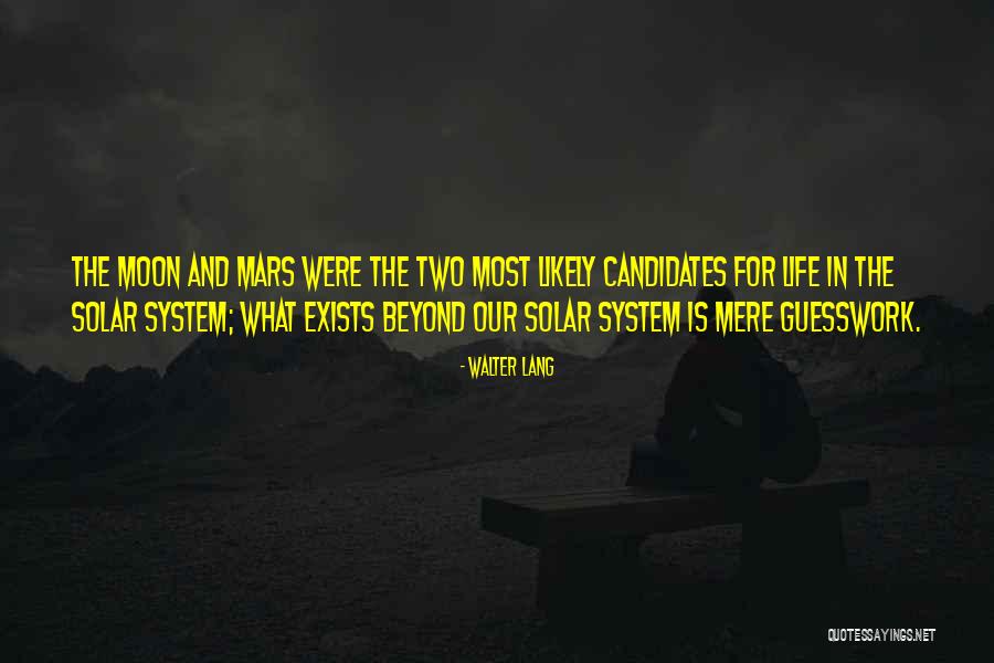 Solar System Quotes By Walter Lang Solar System Quotes By Walter Lang