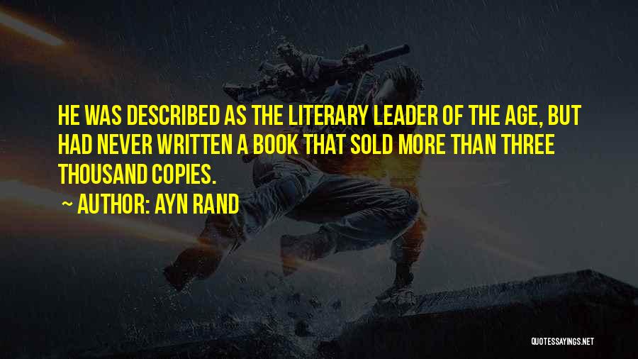 Sold Book Quotes By Ayn Rand