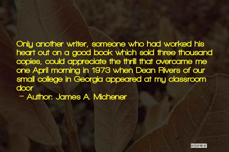 Sold Book Quotes By James A. Michener