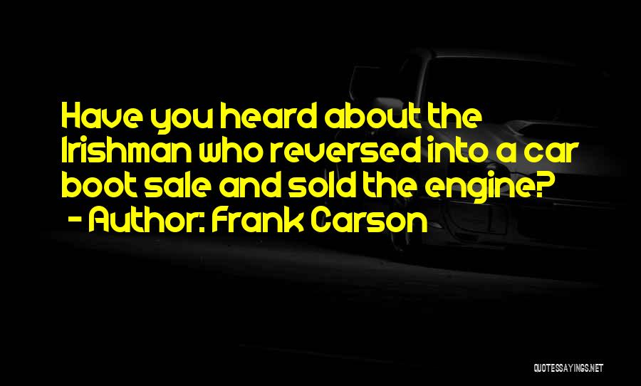 Sold Car Quotes By Frank Carson