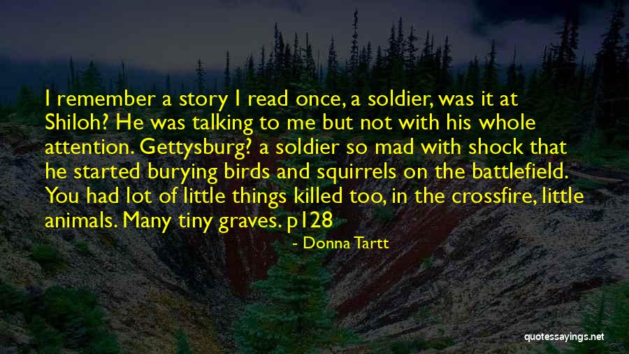 Soldier Killed Quotes By Donna Tartt