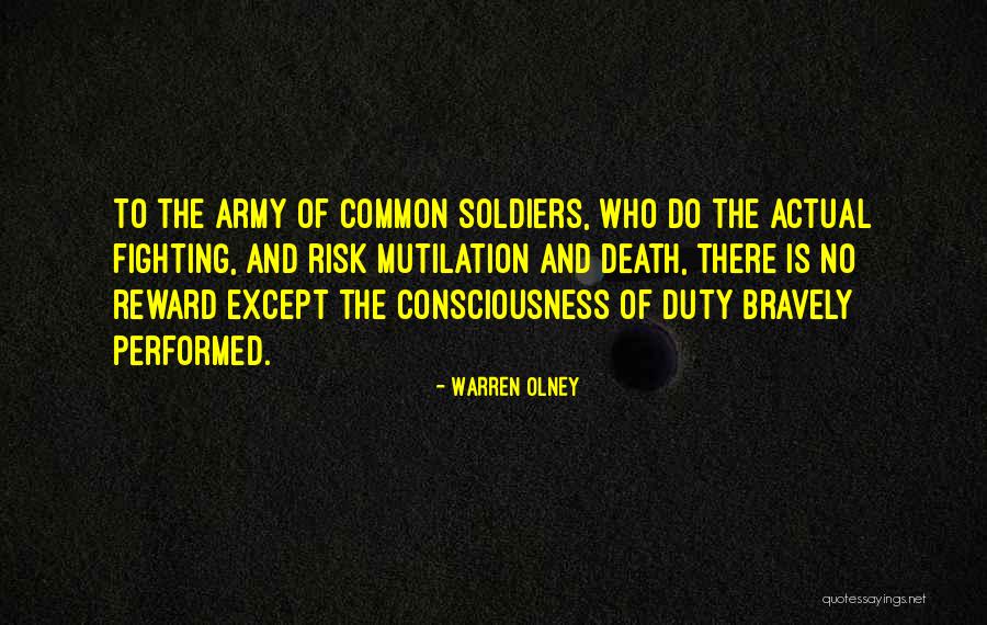 Soldiers Death Quotes By Warren Olney