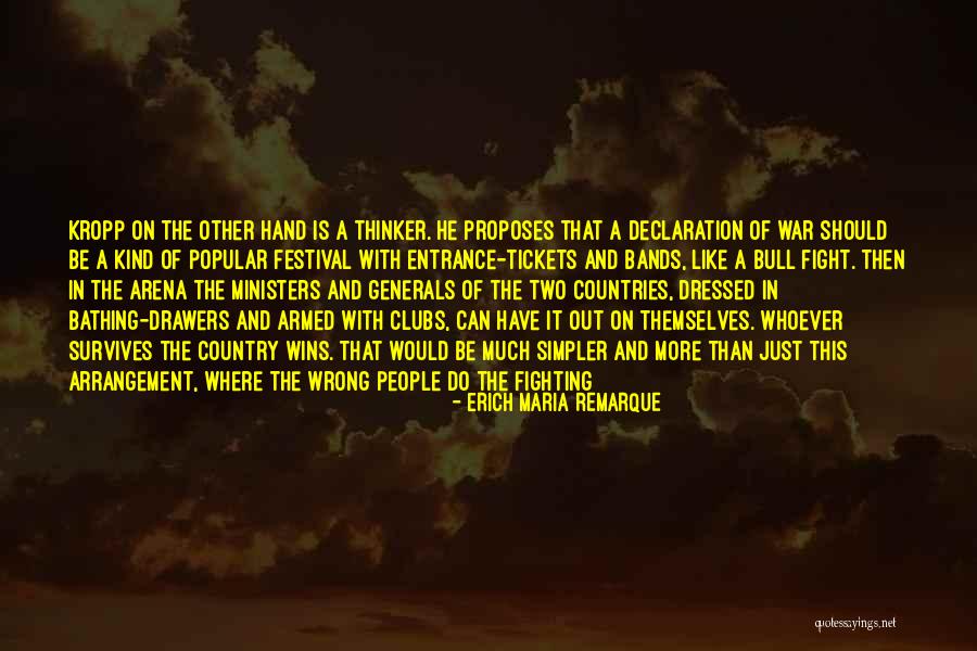 Soldiers Fighting Quotes By Erich Maria Remarque