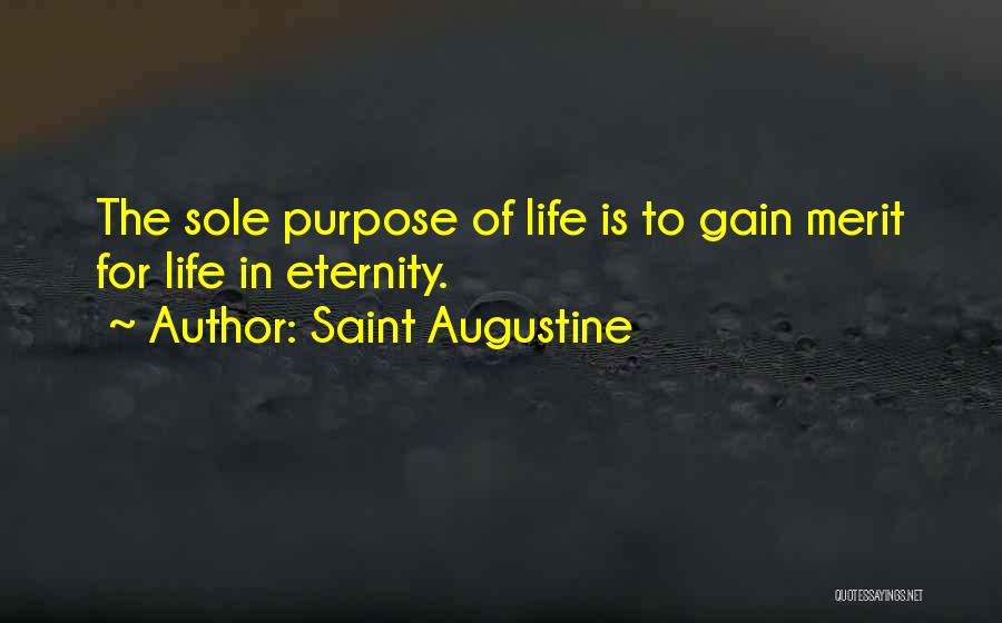 Sole Purpose Of Life Quotes By Saint Augustine