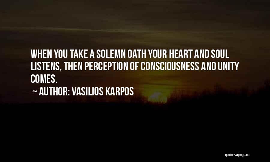 Solemn Oath Quotes By Vasilios Karpos