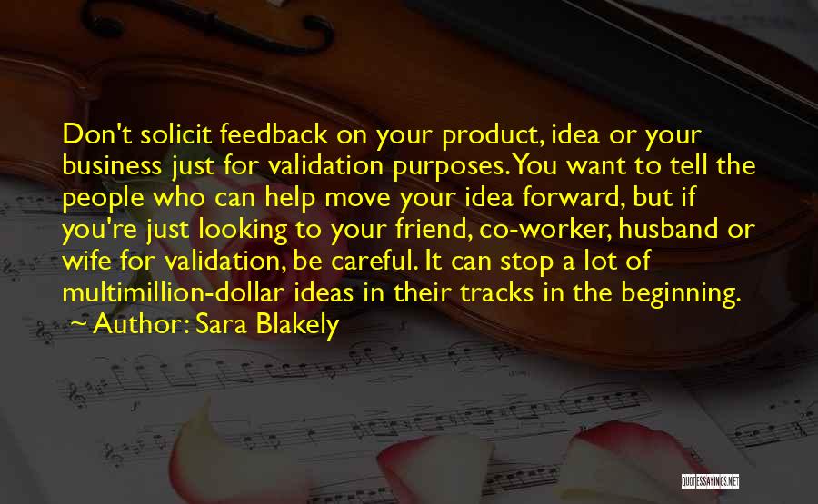 Solicit Quotes By Sara Blakely