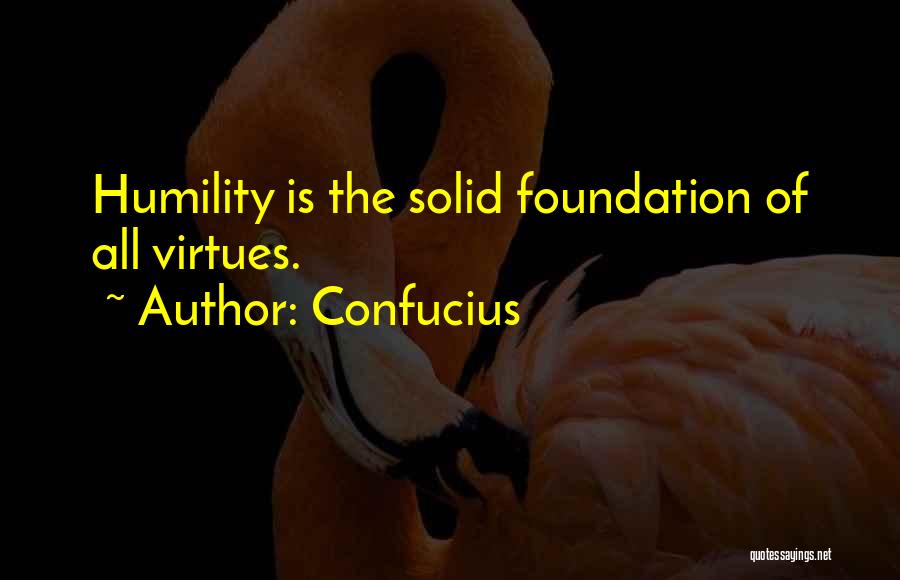 Solid Foundation Quotes By Confucius