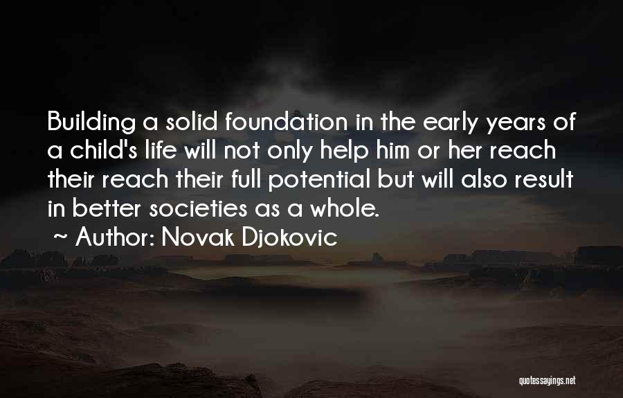 Solid Foundation Quotes By Novak Djokovic