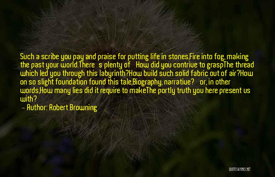 Solid Foundation Quotes By Robert Browning