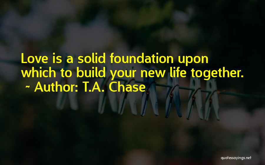 Solid Foundation Quotes By T.A. Chase