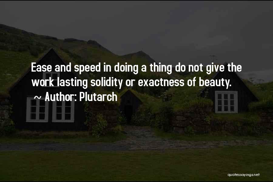 Solidity Quotes By Plutarch