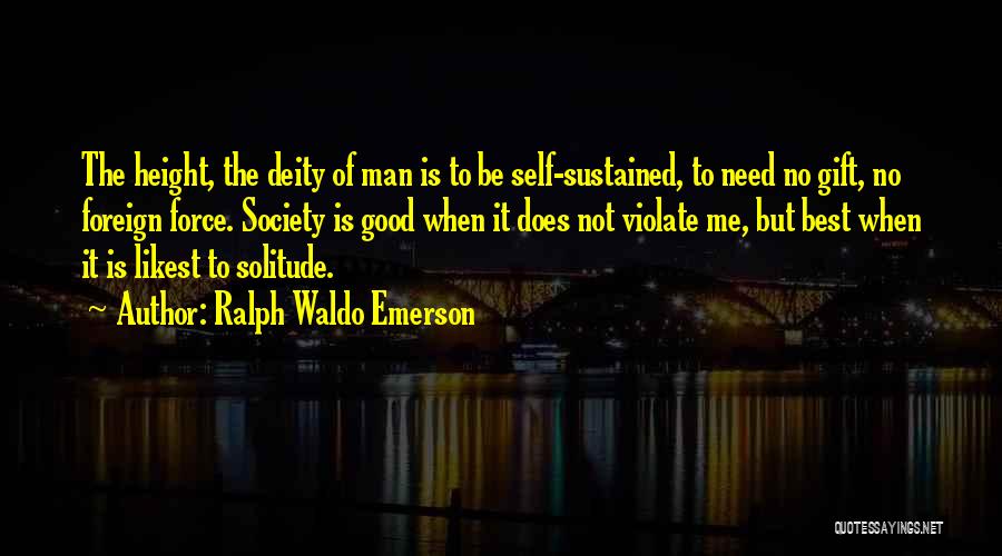 Solitude By Emerson Quotes By Ralph Waldo Emerson