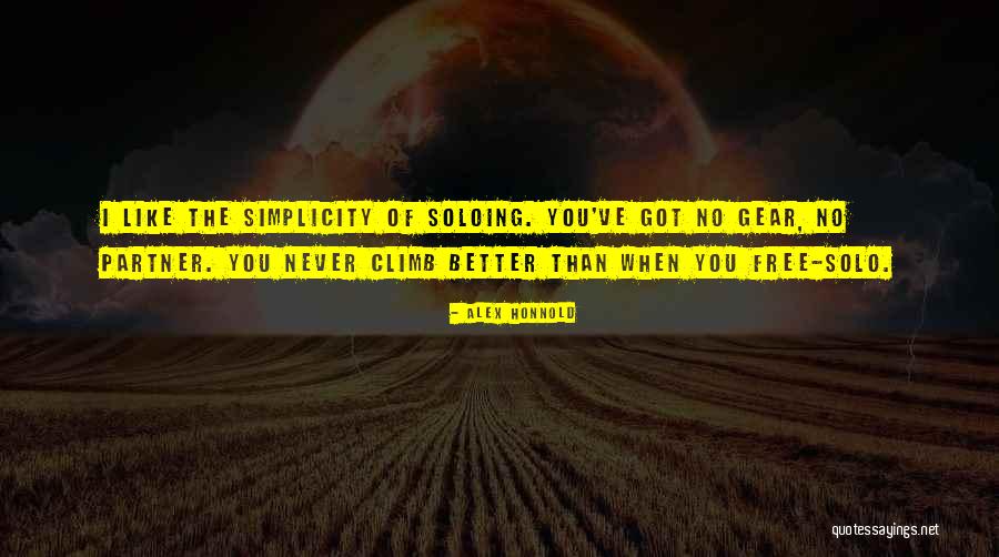 Soloing Quotes By Alex Honnold Soloing Quotes By Alex Honnold