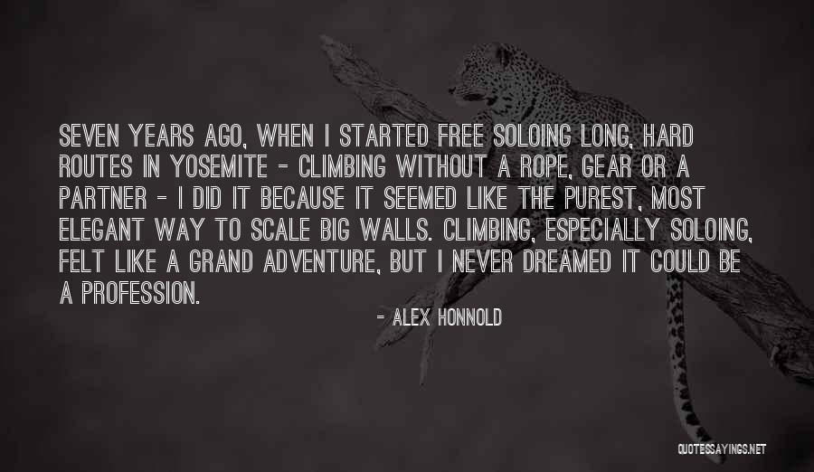 Soloing Quotes By Alex Honnold Soloing Quotes By Alex Honnold