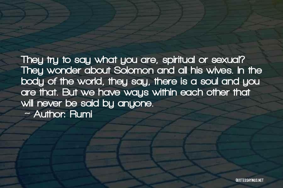 Solomon Love Quotes By Rumi