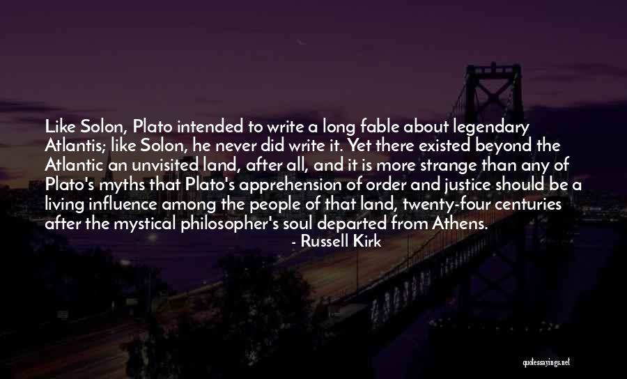 Solon's Quotes By Russell Kirk Solon's Quotes By Russell Kirk