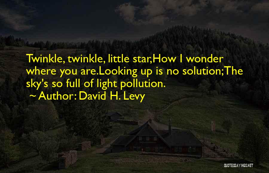 Solution To Pollution Quotes By David H. Levy