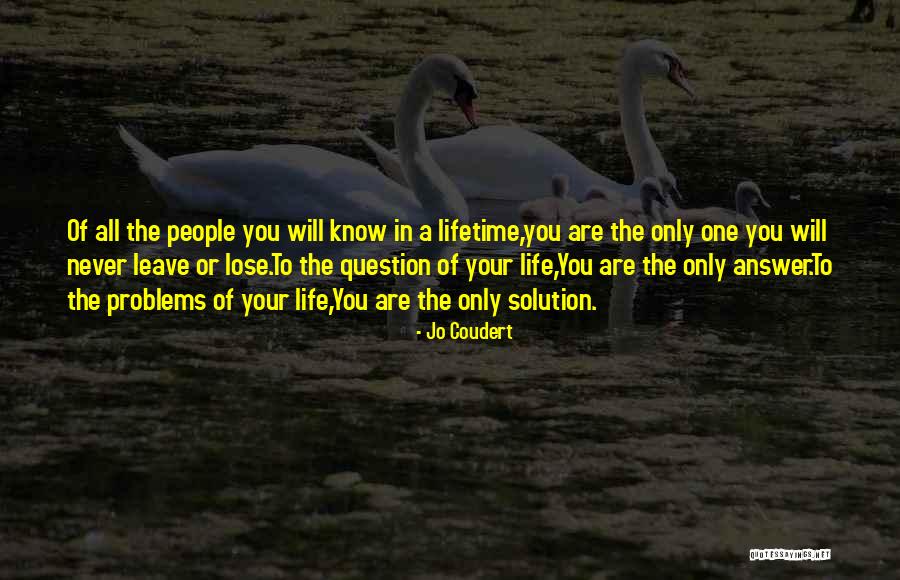 Solution To Problems Quotes By Jo Coudert Solution To Problems Quotes By Jo Coudert