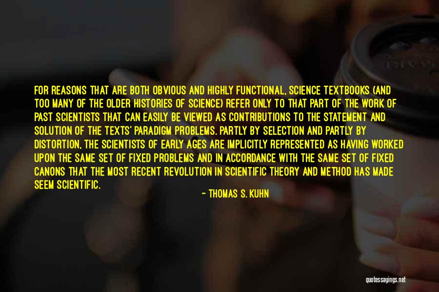 Solution To Problems Quotes By Thomas S. Kuhn Solution To Problems Quotes By Thomas S. Kuhn
