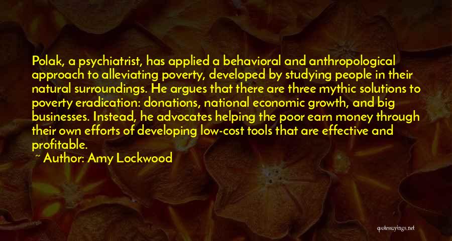 Solutions To Poverty Quotes By Amy Lockwood